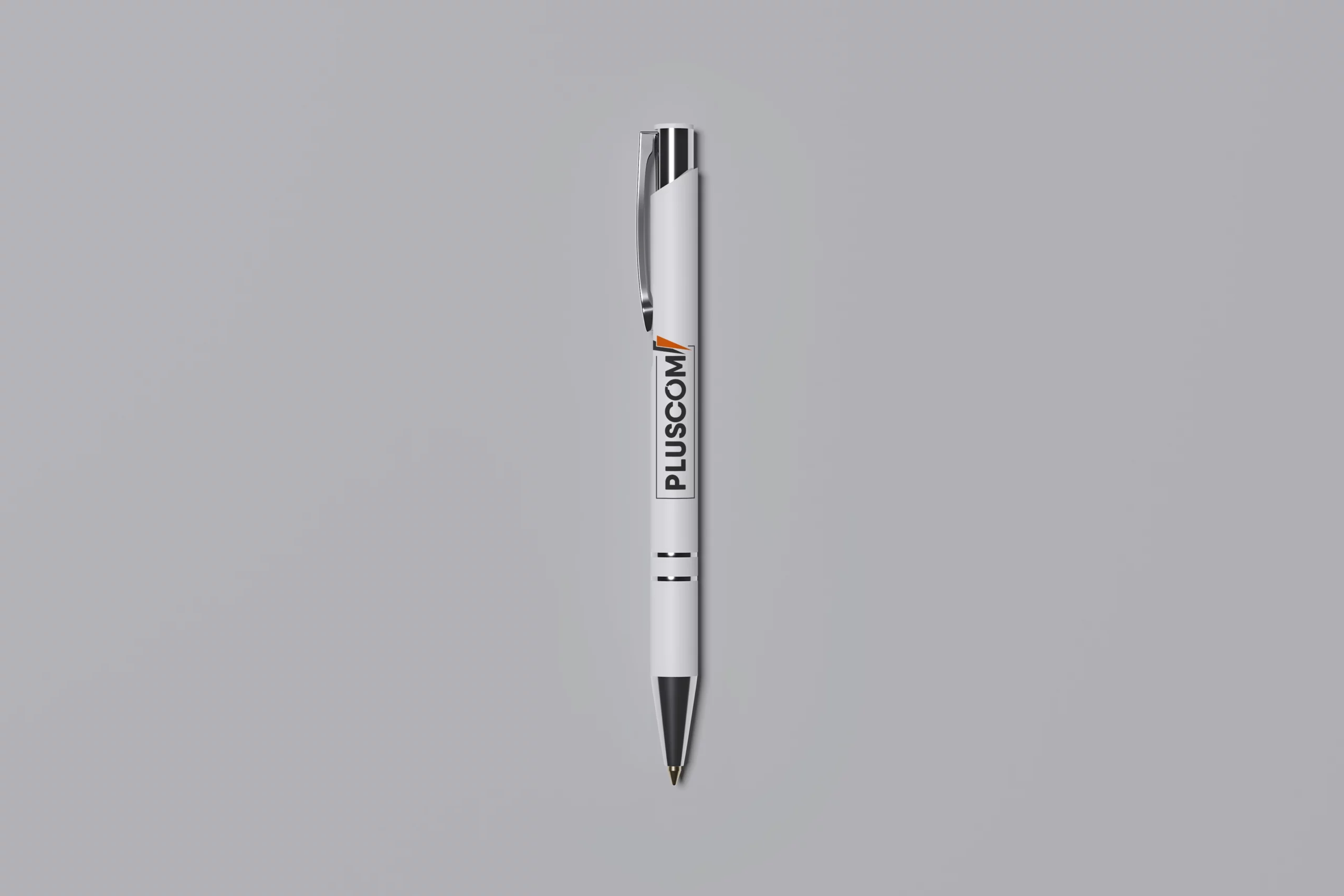 Stylo PLUSCOM personnalisé – Agence de communication Aytré La Rochelle