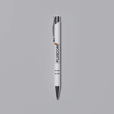 Stylo PLUSCOM personnalisé – Agence de communication Aytré La Rochelle